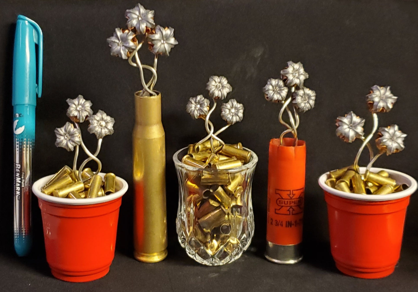 Blooming Bullet .50 Caliber Vase