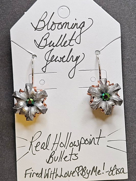 Blooming Bullet Earrings - Mystic Green