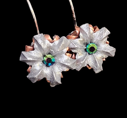 Blooming Bullet Earrings - Mystic Green