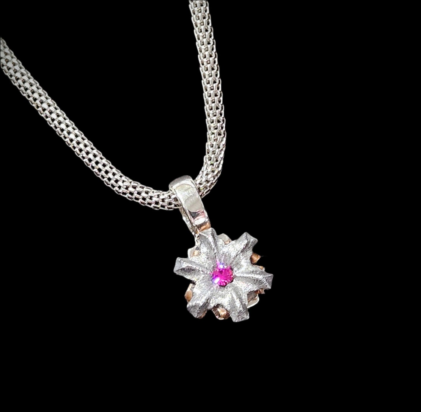 Blooming Bullet Necklace - Bright Pink