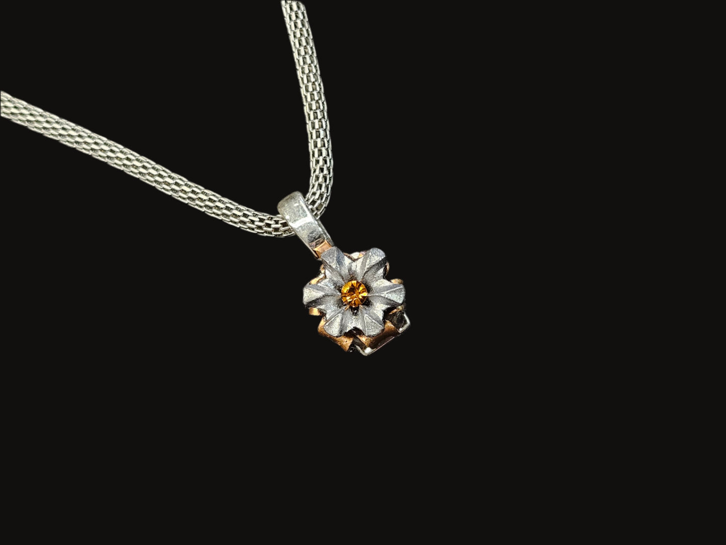 Blooming Bullet Necklace - Topaz